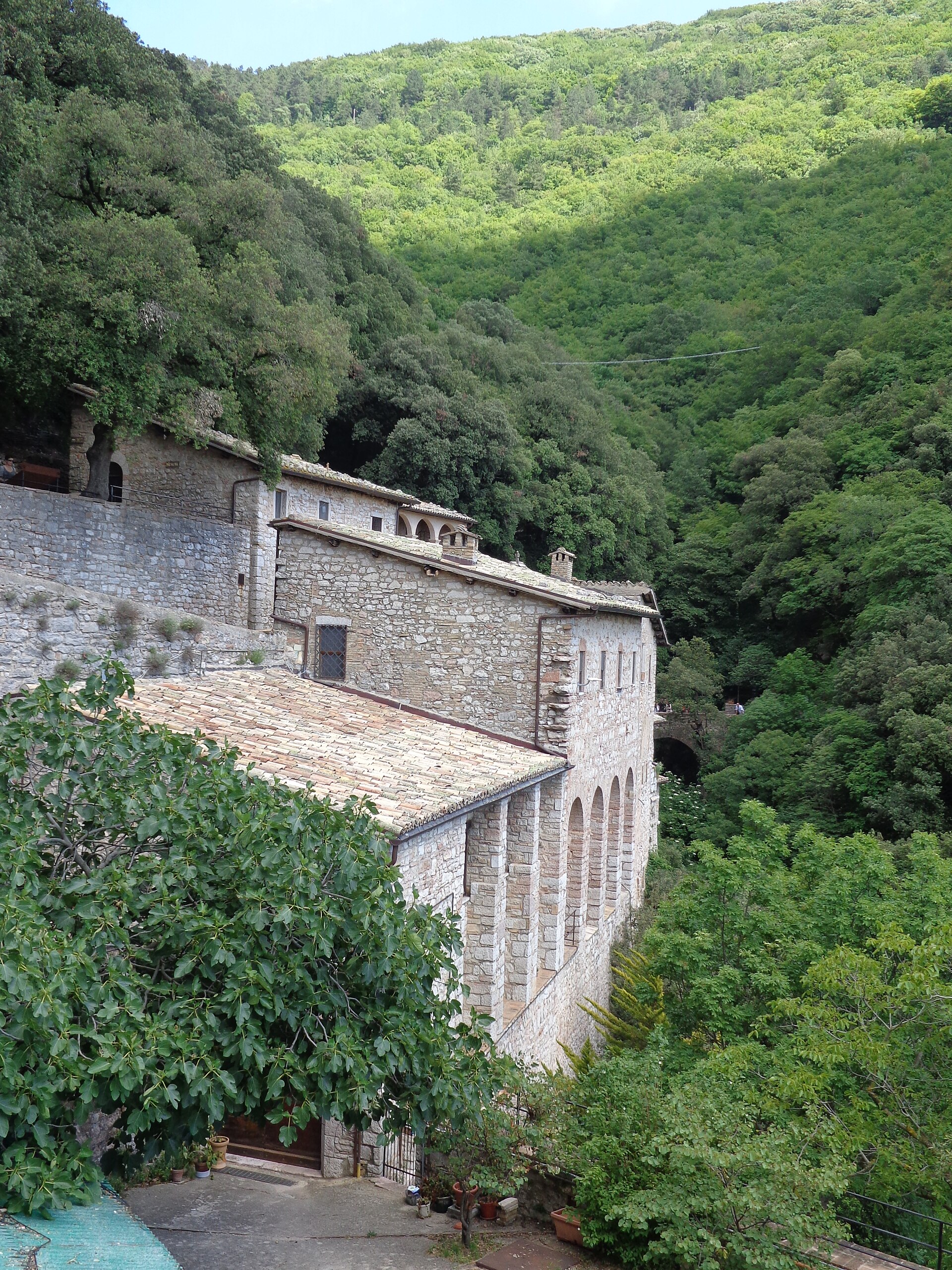The Eremo delle Carceri in the forest above Assisi