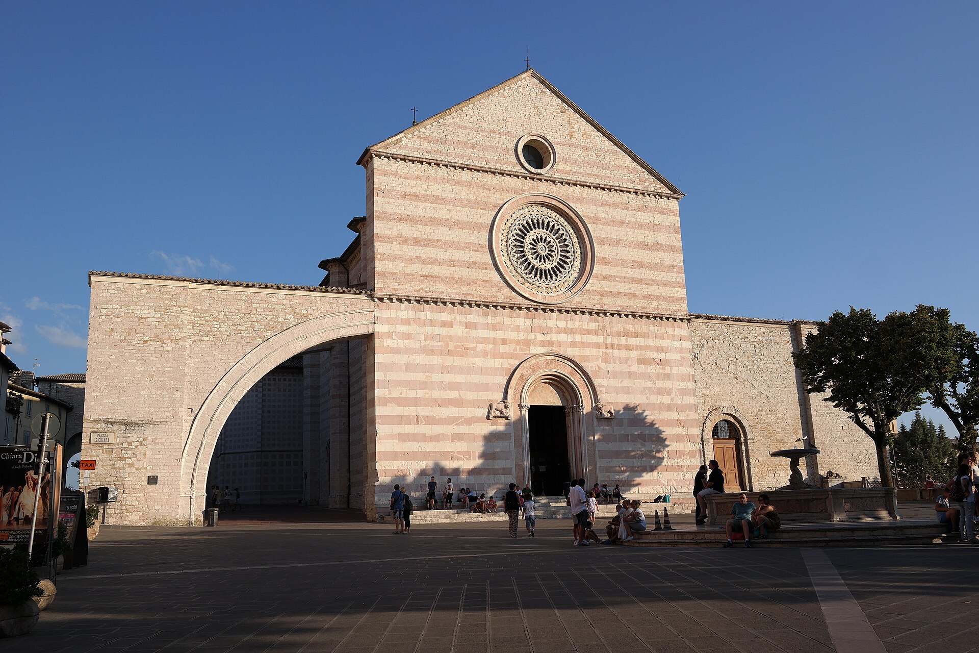 The Basilica of Santa Chiara in Assisi